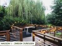 B&B Juré - Jardin Juresien Maisons - spa jacuzzi sur demande - Bed and Breakfast Juré