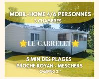 B&B Semussac - LE CARRELET Mobile-home INSOLITE & COSY 4 à 6 Personnes - Bed and Breakfast Semussac