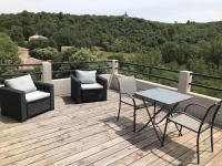 Studio au calme, grande terrasse avec vue vallée - Ferienwohnung Ginasservis