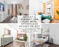 SWJ 3rd - Sleeps 7,Close to LGA,Times Sq in 25 min - B&B