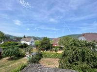 Le Cerisier - Route des vins - Parking et terrasse avec vue sur montagnes et vignoble - Chambres d'hôtes Sigolsheim