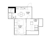 Apartment mit 1 Schlafzimmer