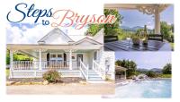 B&B Bryson City - STEPS TO BRYSON - MTN VIEWS, HOT TUB, FIREPIT, WALK TO TOWN! - Bed and Breakfast Bryson City