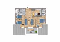 Apartment mit 2 Schlafzimmern und Sauna