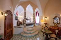 Zimmer mit Queensize-Bett und Meerblick