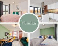 B&B Manchester - Perfect for Business Stays in Manchester - 5 Bedroom House By PureStay Short Lets & Serviced Accommodation - Bed and Breakfast Manchester