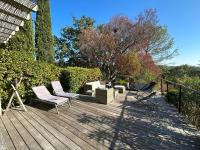 Les restanques maison des chênes vue mer 6 personnes - B&B Grimaud