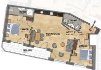 Appartement met 2 slaapkamers