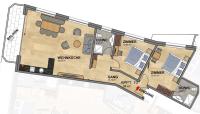 Appartement met 2 slaapkamers