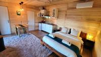 Chalet avec bain nordique - B&B Durfort