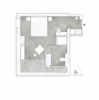 Doppel-/Zweibettzimmer mit Bergblick