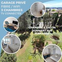 B&B Nîmes - Grand Appartement Ensoleillé avec Parking - Bed and Breakfast Nîmes