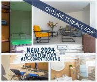 Jacuzzi Terrasse 86 - Terrasse & Climatisation - 4 personnes - BnB Epernay - B&B Épernay