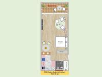 Modern City Studio with Balcony - B&B