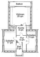 Ferienwohnung Schwudke Wohnung 63 - B&B