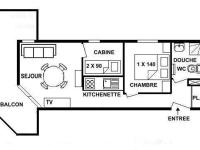 Appartement 2 pièces Les Saisies, 4 personnes - FR-1-594-320 - Chambres d'hôtes Hauteluce