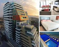 B&B Manta - Elegante Apartamento de dos Habitaciones Condominio POSEIDON con Vista al Mar - Bed and Breakfast Manta