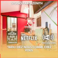 B&B Pantin - Paris-Zénith-bienvenue-terrasse-Netflix - Bed and Breakfast Pantin