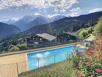 Appartement montagnard avec vue sur le Mont-Blanc - B&B