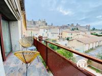 Loft cocon climatisé - Imprenable vue sur le château Comtal - Ferienwohnung