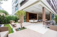Estanconfor Santos com Vista Mar varanda e garagem - B&B Campo Grande