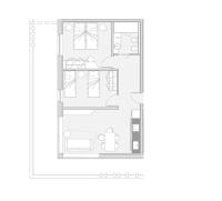 Apartamento con vistas a las montañas