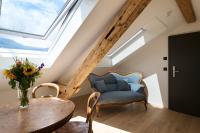 Studio with small bathtub