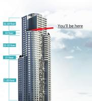 Sunrise Sky Lux Apartment, 33rd floor, Pool and Fitness Included - Chambres d'hôtes Skopje