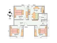 Three-Bedroom Apartment with Balcony