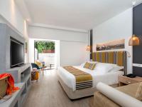 Junior Suite with 1 Kingsize bed, single Sofa bed and terrace with private pool 