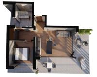 Appartement met uitzicht op het meer