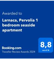 Larnaca, Pervolia 1 bedroom seaside apartment