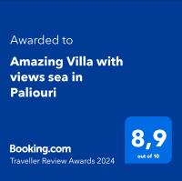 Amazing Villa with views sea in Paliouri - Chambres d’hôtes Palioúri