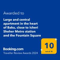 B&B Baku - Large and central apartment in the heart of Baku, close to Icheri Sheher Metro station and the Fountain Square - Bed and Breakfast Baku