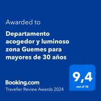 Departamento acogedor y luminoso zona Guemes para mayores de 30 años - Chambres d'hôtes Mar del Plata