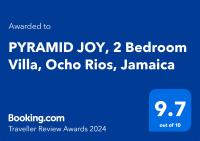 PYRAMID JOY, 2 Bedroom Villa, Ocho Rios, Jamaica - B&B