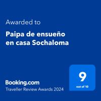 Paipa de ensueño en casa Sochaloma - Ferienwohnung Paipa