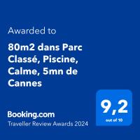 80m2 dans Parc Classé, Piscine, Calme, 5mn de Cannes - B&B Le Cannet