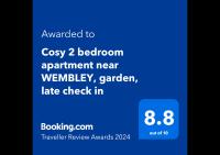 B&B London - Cosy 2 bedroom apartment near WEMBLEY, garden, late check in - Bed and Breakfast London