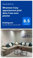 B&B Mohammedia - Miramare Cosy appartement pied dans l'eau avec piscine - Bed and Breakfast Mohammedia