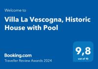 B&B Calco - Villa La Vescogna, Historic House with Pool - Bed and Breakfast Calco
