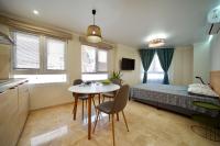 Estudio con terraza compartida