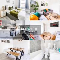 B&B Aldershot - BRAND NEW, 2 Bed 1 Bath, Modern Town Center Apartment, FREE WiFi & Netflix By REDWOOD STAYS - Bed and Breakfast Aldershot