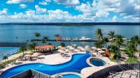 Flat 430 lindo com vista para o lago - B&B