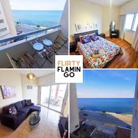 B&B Lárnaca - Flirty Flamingo Seaview Seafront Apartment - Bed and Breakfast Lárnaca