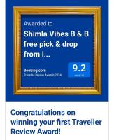 B&B Shimla - Shimla Vibes B & B free pick & drop from ISBT Shimla - Bed and Breakfast Shimla