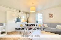 B&B Quimper - LE LIBERATION 1G - 4 Couchages - Wifi - Proche grands axes - Bed and Breakfast Quimper