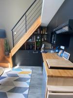 Une fenêtre sur l océan, Studio duplex dans résidence de standing avec piscine et vue sur mer - B&B Le Croisic