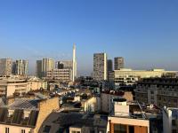 Tour Eiffel - Studio vue imprenable au-dessus des toits, balcon - Ferienwohnung Paris