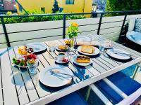 80qm Luxus Apartment mit großer Terrasse - Chambres d’hôtes